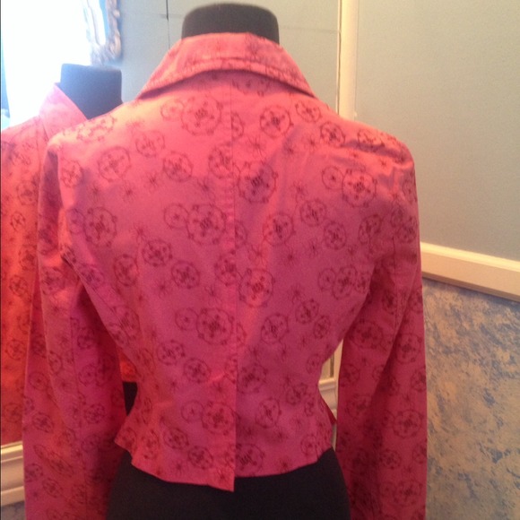 DKNY Jeans Coral cotton Blazer size Small - Picture 3 of 5