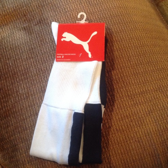 Puma Lyon Socks- white/navy