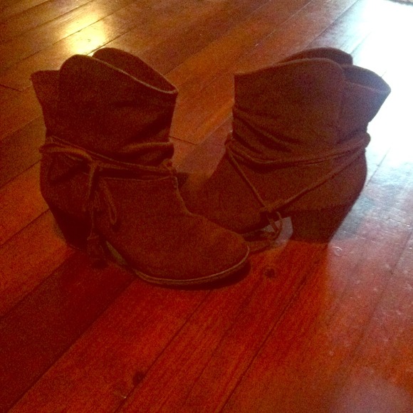 Suede ankle boots