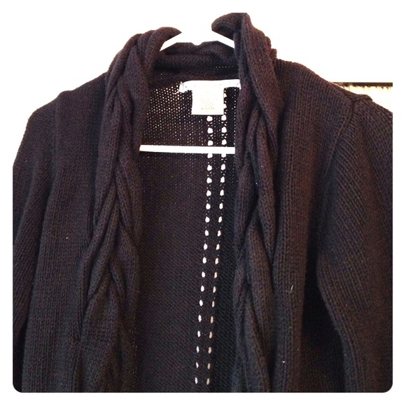 Knee Length Black Sweater