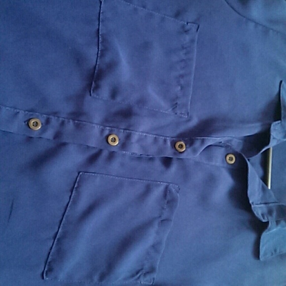 Navy button down - Picture 2 of 3