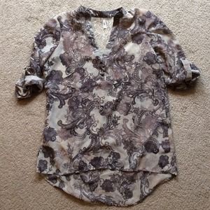 Sheer paisley top!