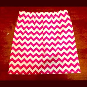 18/24 month pink chevron skirt