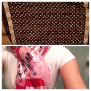 BUNDLE Lot of 2 LV scarfs
