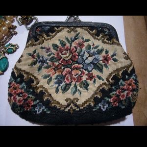 Vintage embroidered coin purse