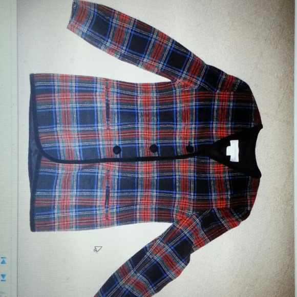 Liz Claiborne Plaid Jacket/ Blazer
