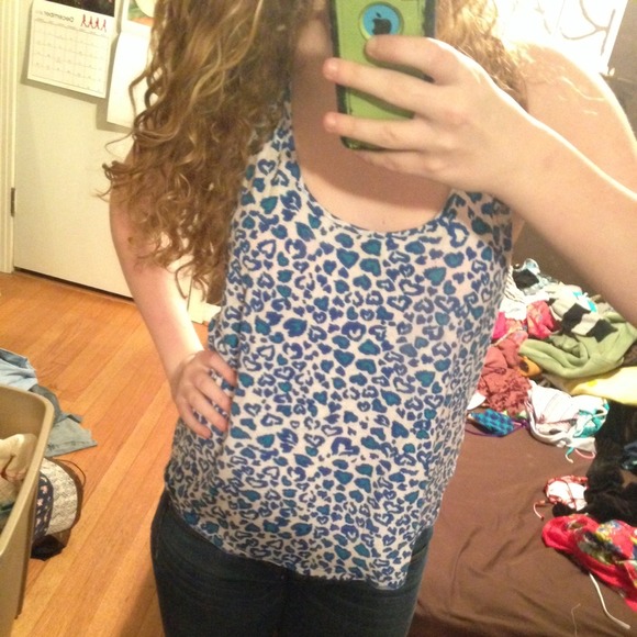 Cheetah print tank top