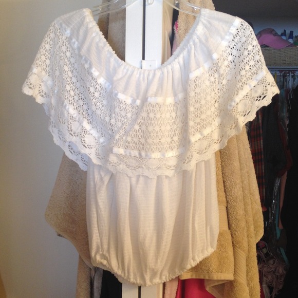 White flowy blouse