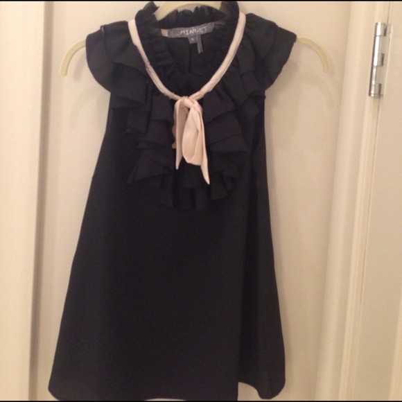 Black Ruffled Top - Picture 1 of 2
