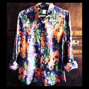 J. Crew Floral "The Perfect Shirt"