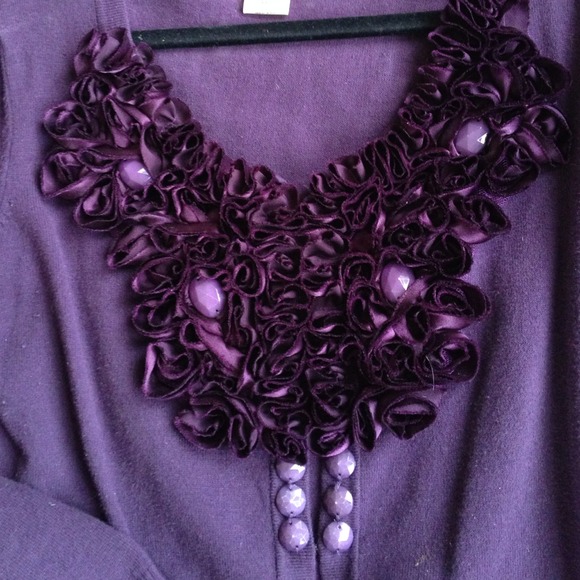 Eggplant purple sweater - Picture 2 of 4