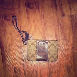 Authentic Coach Wristlet; used 3 times.