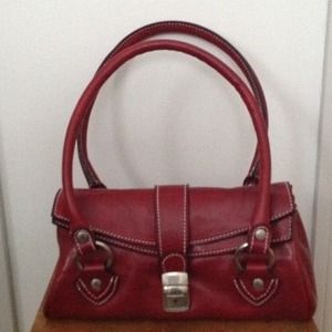 Red Leather Handbag