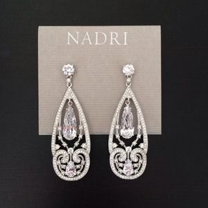 Nadri earring. Perfect wedding statement jewelry.
