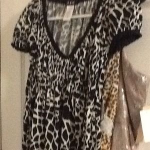Giraffe print dress