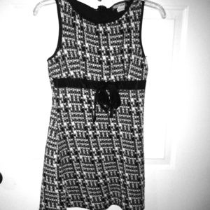 Black and white houndstooth dress