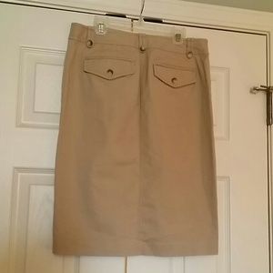 Ann Taylor Khaki Skirt