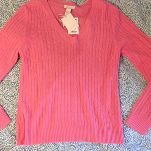 Cashmere pink sweater new with tags