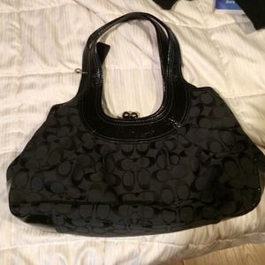 Black coach bag