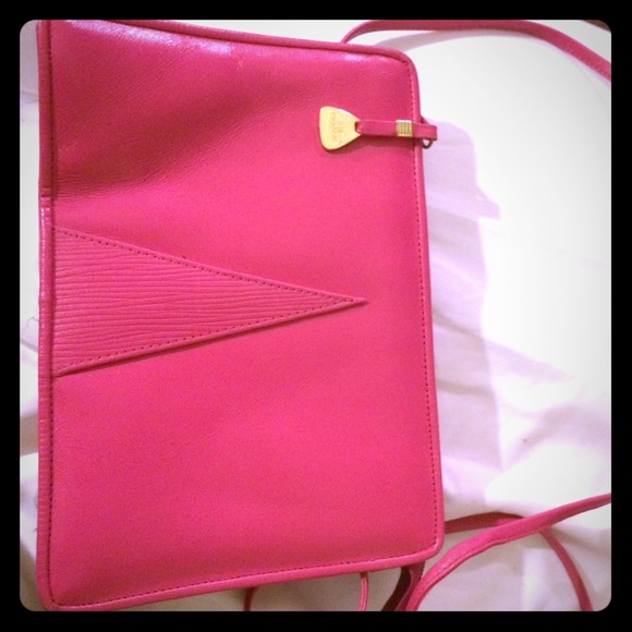 Vintage Saks Liz Claiborne Pink leather Bag