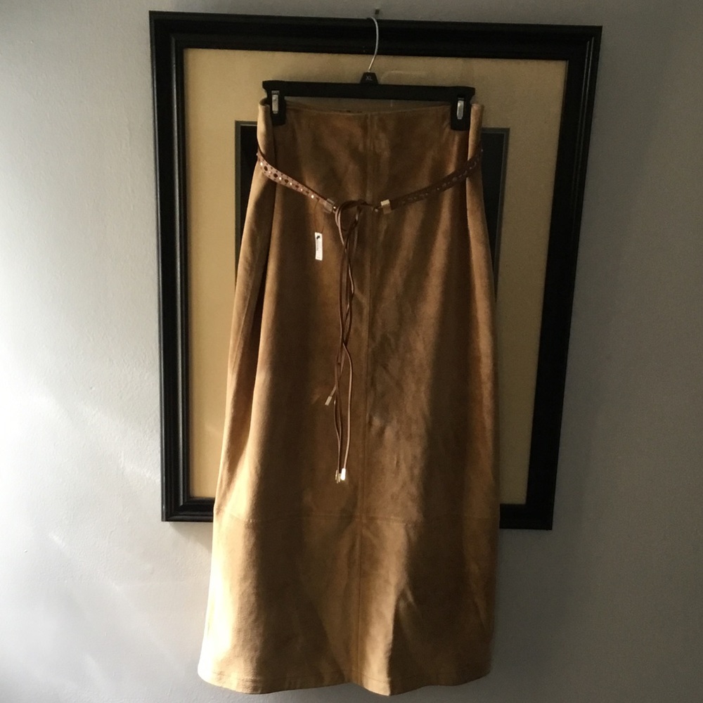Beautiful suede maxi skirt