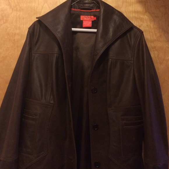 Faconnable leather coat - Picture 1 of 1
