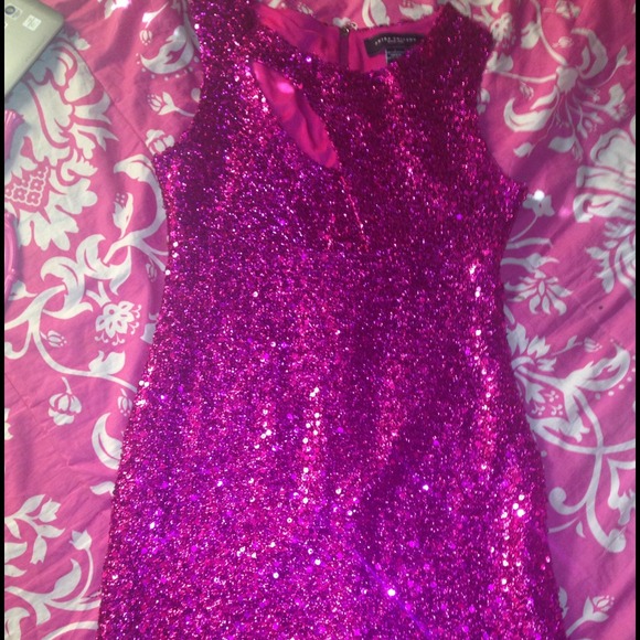 Akira Dresses & Skirts - Sequin fuchsia pink dress