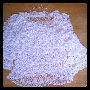 Price reduced!  Boston Proper lace blouse