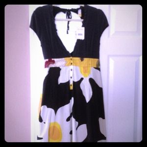 Free people blue and floral design dress