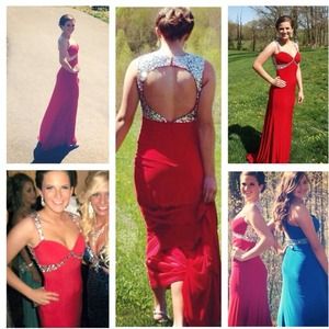 Red (Night moves) Prom dress