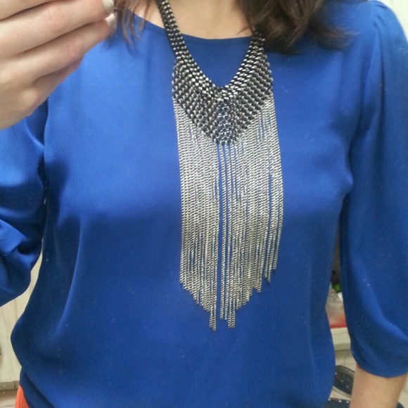 Edgy rocker chic statement necklace