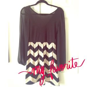🚫SOLD Chevron colorblocked dress