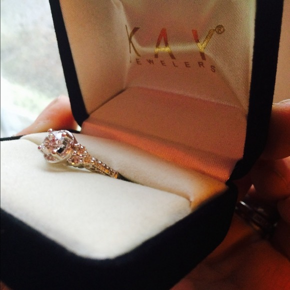 14k white gold 1 1/8 carat round cut diamond ring - Picture 3 of 4