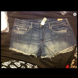 American eagle size 18 denim shorts