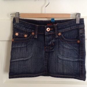Dollhouse denim mini skirt
