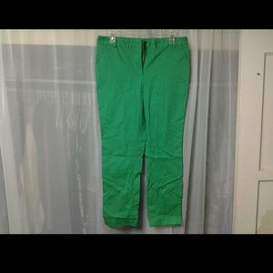 Jewels and Leopold green designer pants size 8