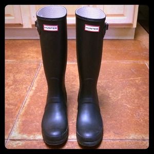 Black Original Tall Hunter Rain Boots!