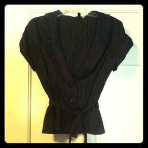 Pinstripe Blazer, Juniors Large