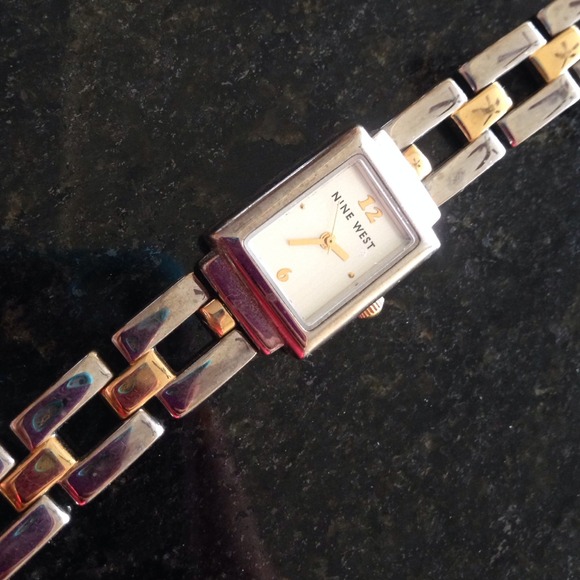 Nine West Silver and Gold Watch