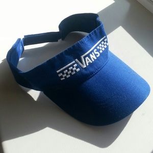 Electric blue vans visor