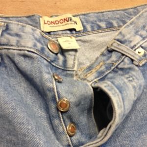 Victoria secret hand made light wash button