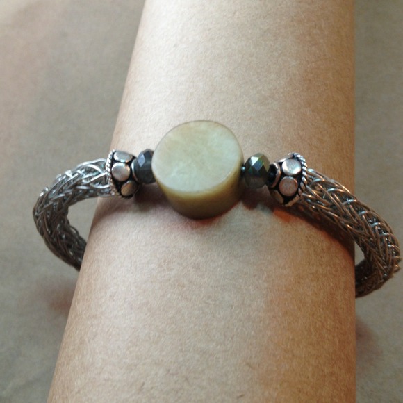 Viking knit bracelet