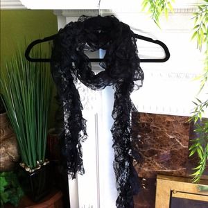 New Lace Ruffled Stretchy Scarf!