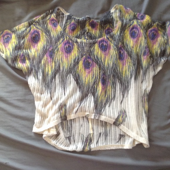 Peacock Crop Top.