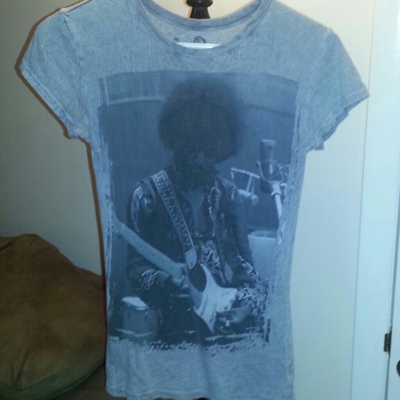 Jimi Hendrix gray fitted t-shirt
