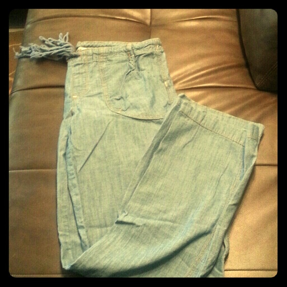 Linen looking denim pant from lucky brand jeans