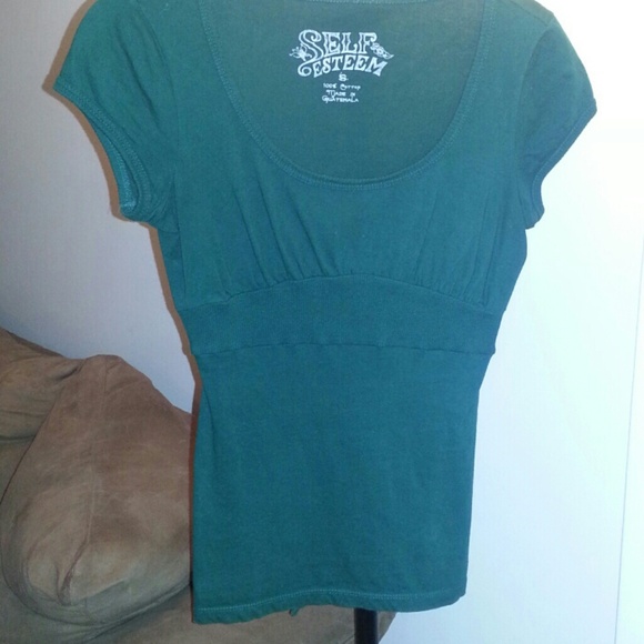 Dark green fitted top