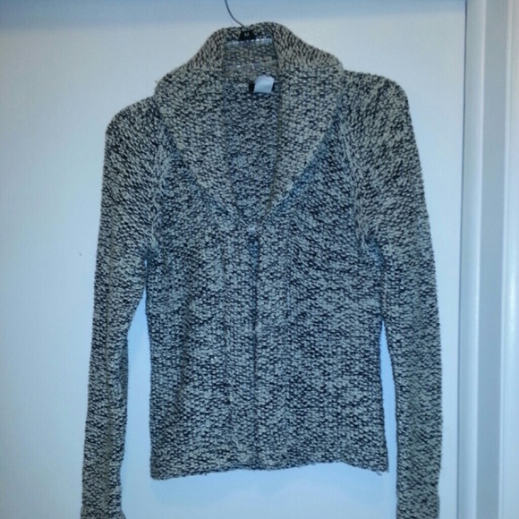 Grey and white and silver sweater jacket - Picture 1 of 1