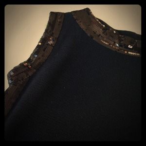 Chic, Black, Sequined Sweater Dress from Nordstrom