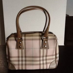 Pink Burberry handbag